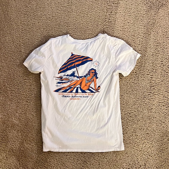 Quiksilver Men’s “Mountain & The Wave Biarritz” Premium Cotton T-Shirt - Picture 1 of 2